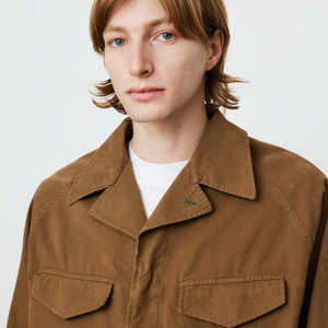 르메르 fw22 브라운 토바코 필드 오버셔츠 50