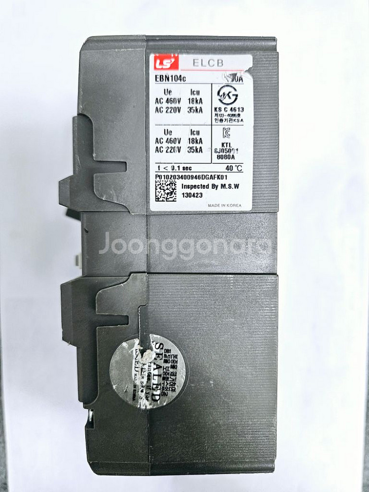 LS ELCB 누전차단기 EBN104C 100A--1