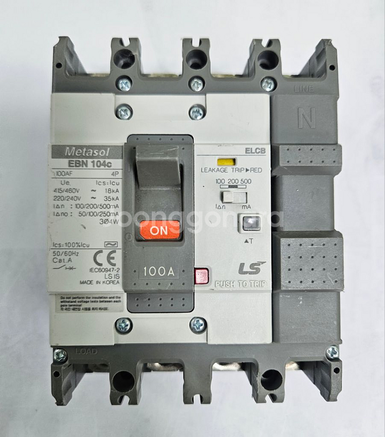LS ELCB 누전차단기 EBN104C 100A--0