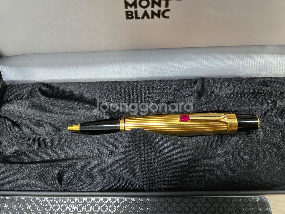 몽블랑 보헴 볼펜 금장--1