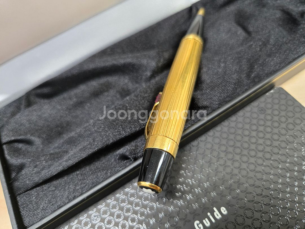 몽블랑 보헴 볼펜 금장--2