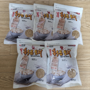 정원 발아 황금 찰 보리쌀 800g x 5개 일괄