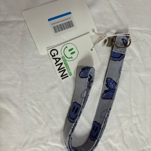 가니 ganni 캔버스 스트랩 키링