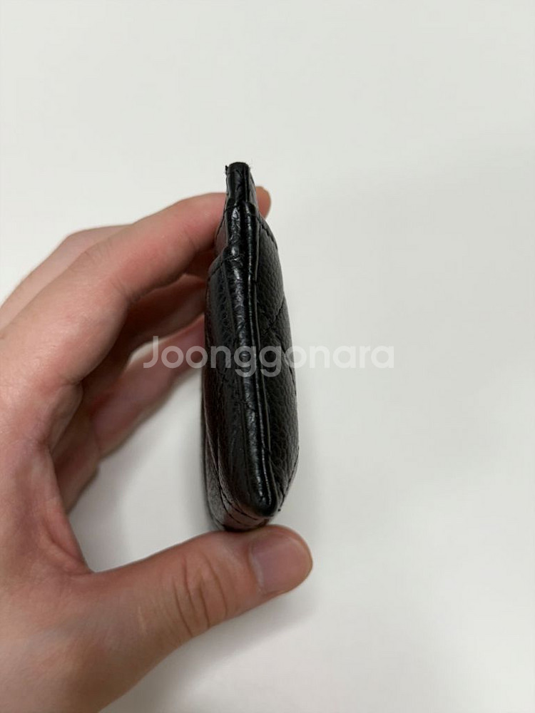 (크림)샤넬 클래식 캐비어 카드지갑--2