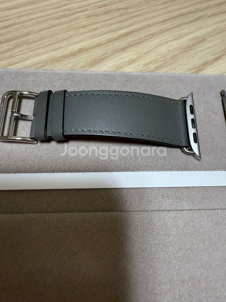 애플워치 에르메스 그리 메이어 싱글투어 가죽 스트랩--1