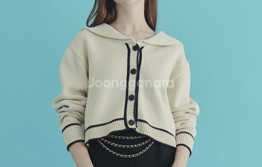 유어네임히얼 크롭 니트 가디건--0