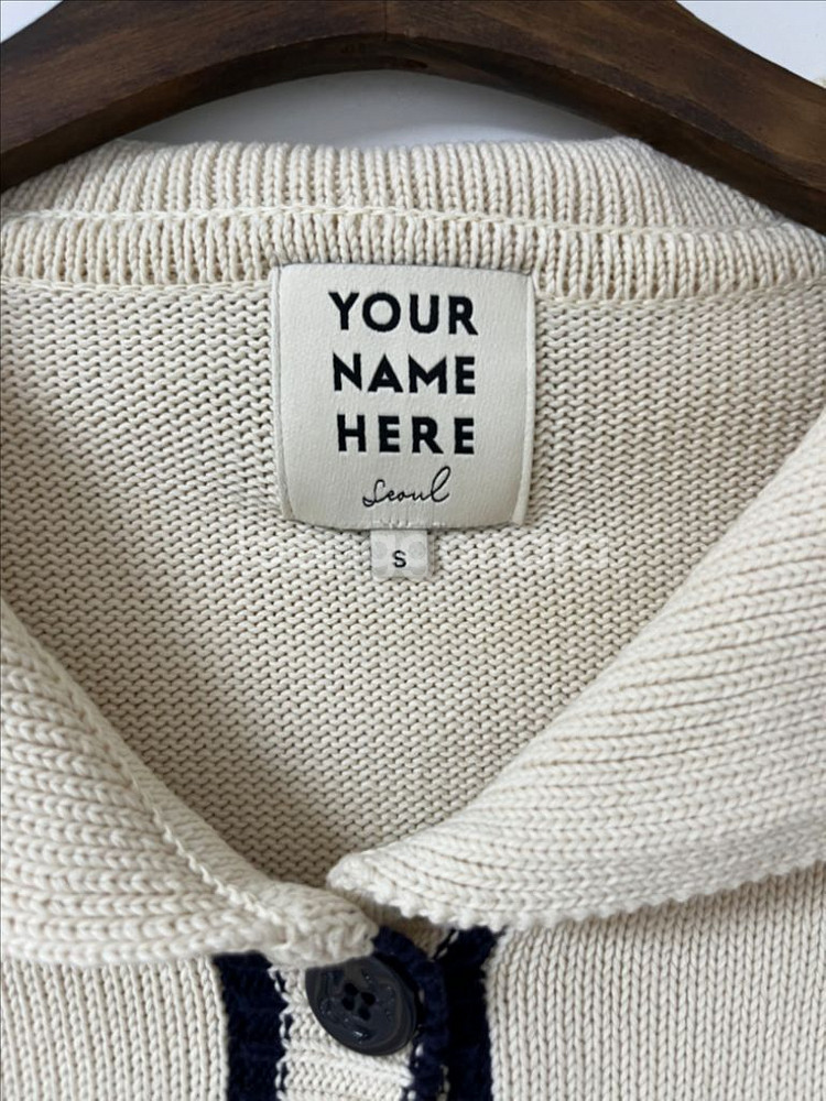 유어네임히얼 크롭 니트 가디건--5