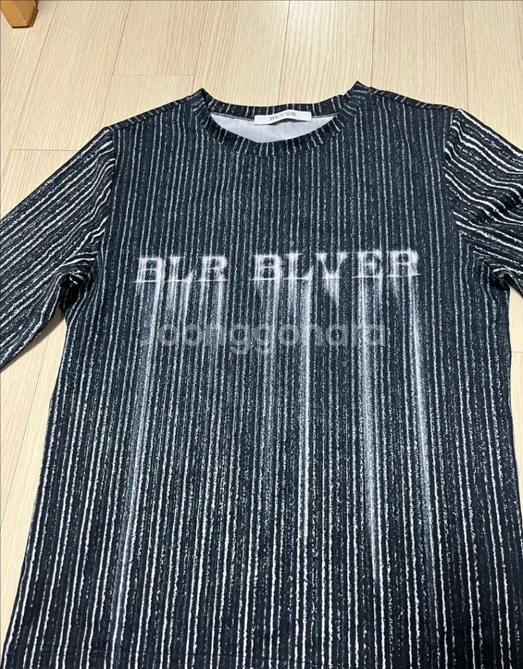 (미착용) 비엘알 BLR PRINTED TOP--0