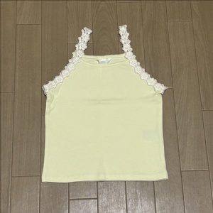 h&m 에이치앤엠 레이스 디테일 스트랩 탑