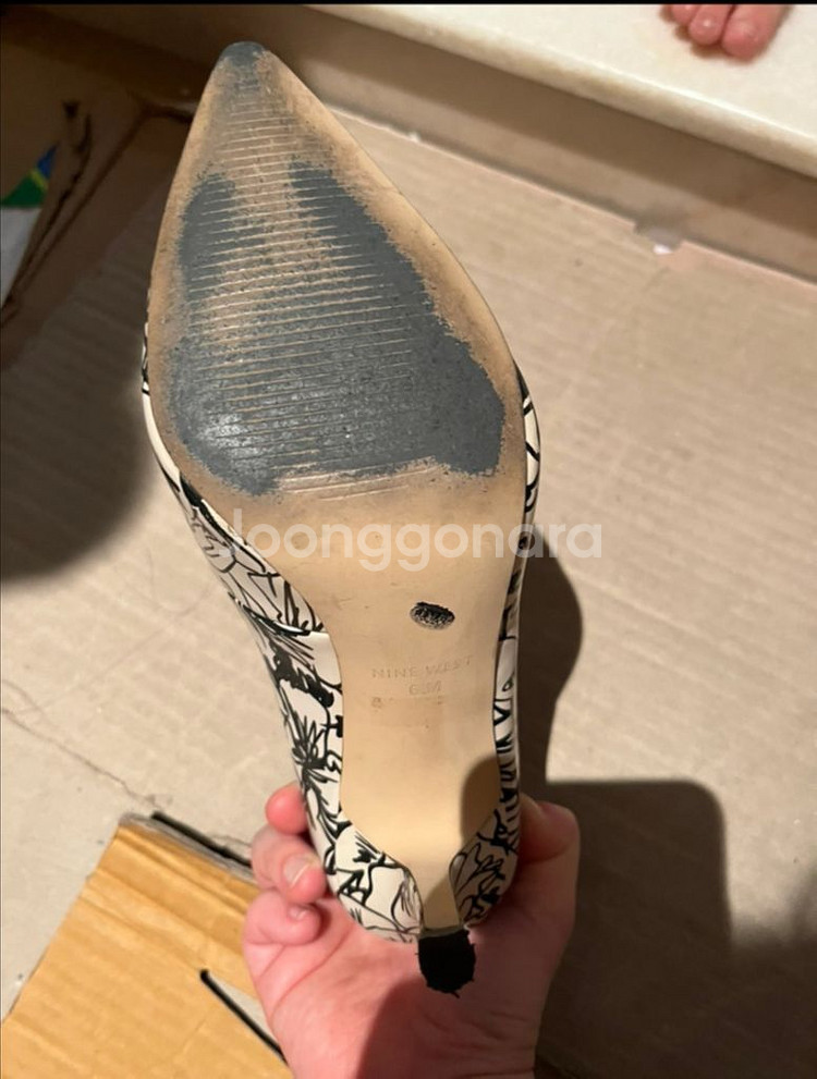 (상태좋음)나인웨스트 여성 힐 6.5 사이즈 (235)--7