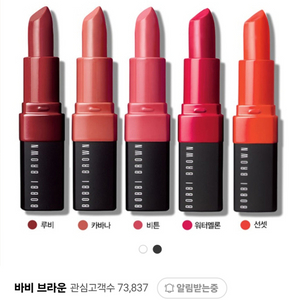 (새제품)바비브라운 크러쉬드 립2개일괄 워터메론 루비