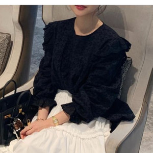 바이씨니 날개펀칭블라우스