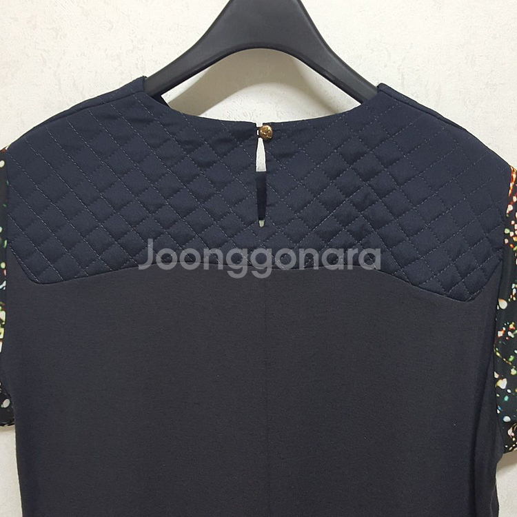 가격인하> 나이스크랍 박시한 야경 롱 반팔탑--3