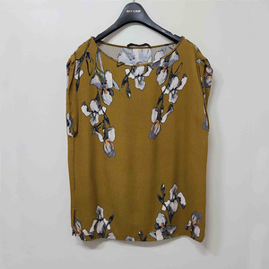 ZARA 멋스러운 동양화 프린팅 민소매탑