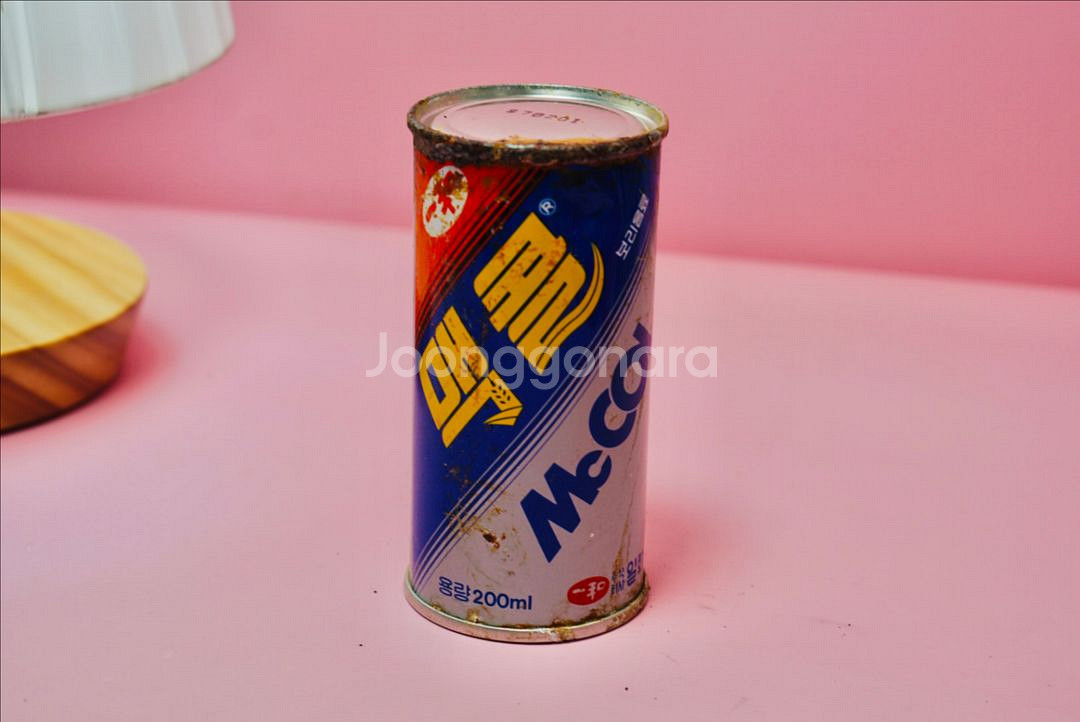맥콜 옛날 음료수캔 옛날 레트로 수집 골동품--0