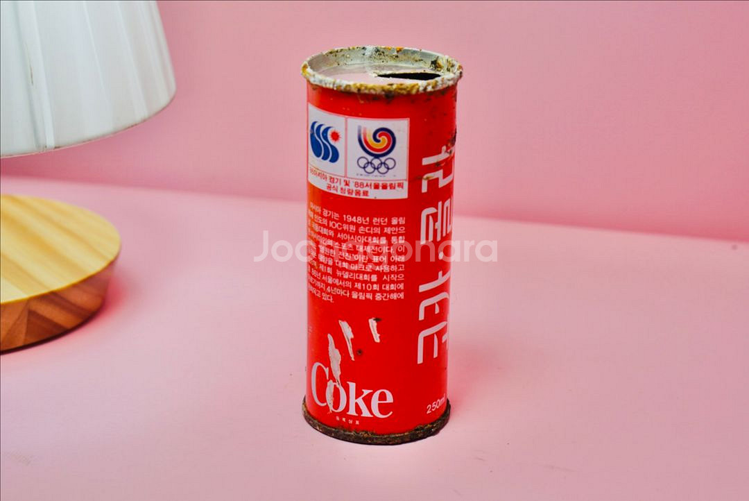 1986년 아시안게임 코카콜라 옛날 음료수캔 옛날 레트--0