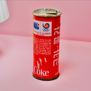 1986년 아시안게임 코카콜라 옛날 음료수캔 옛날 레트
