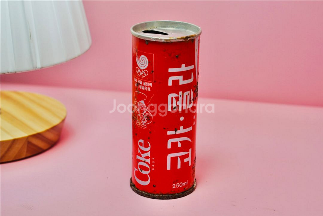 1988년 호돌이 코카콜라 옛날 음료수캔 옛날 레트--0