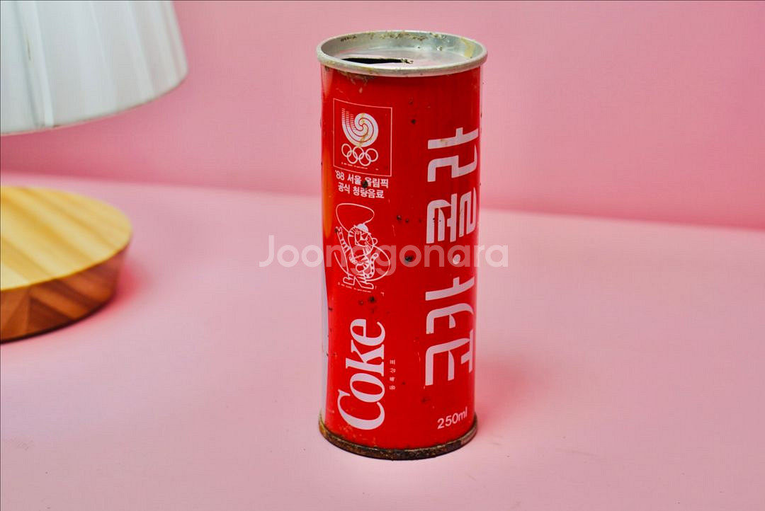 1988년 호돌이 코카콜라 옛날 음료수캔 옛날 레트--0