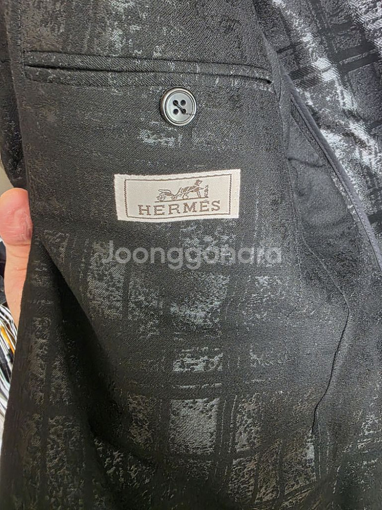 에르메스 은사자수 블레이져 50 100~105--3