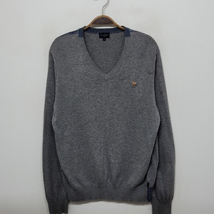 (M) 폴스미스 면니트 그레이 얼룩말 스웨터 브이넥