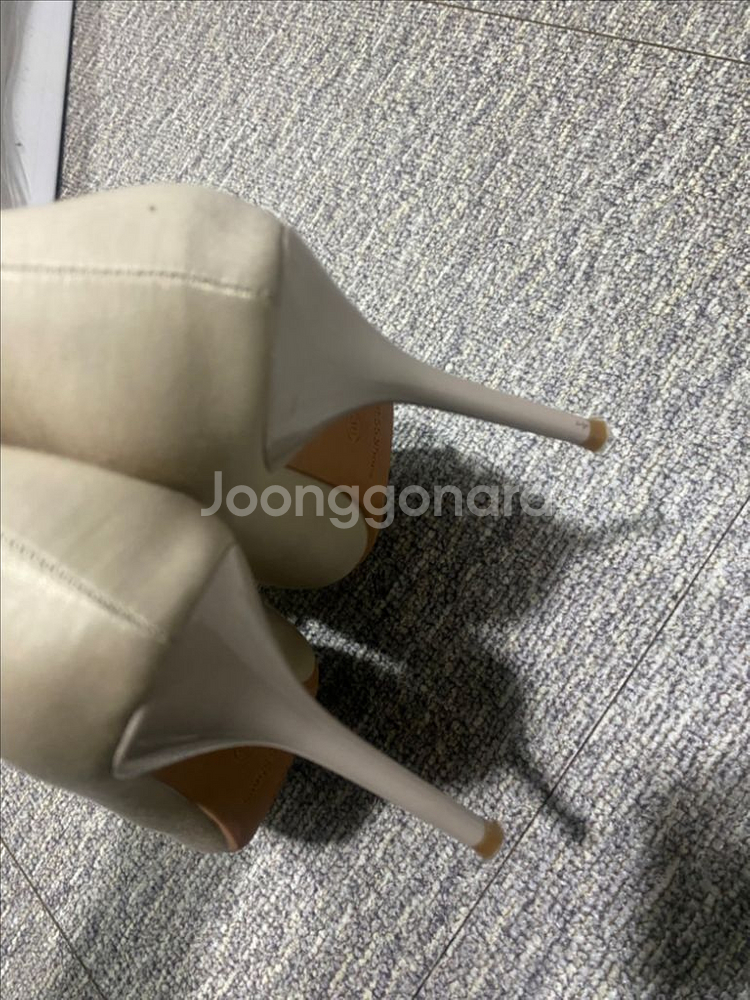 사각 큐빅 스틸레토 힐--1