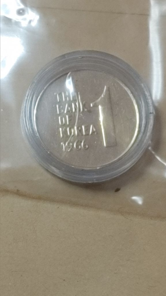 최초년도 1966년 1원짜리 이미지