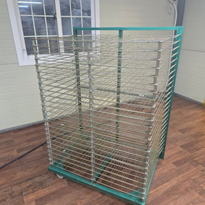 실크스크린 건조대 지류 건조대 25칸 판매합니다