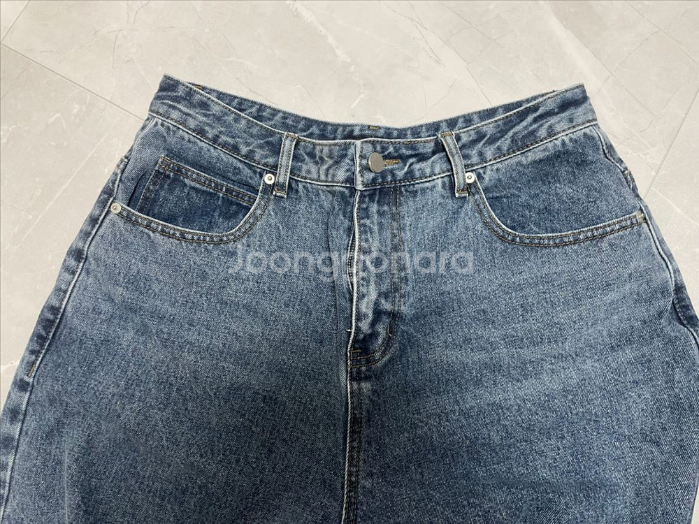 토피 모어 와이드 데님팬츠--1