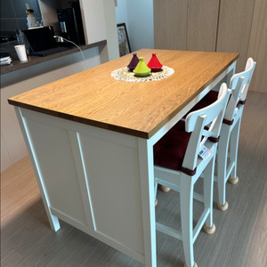 이케아 IKEA 아일랜드식탁 셋트 (화이트)