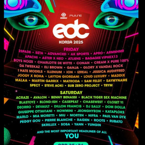 edc 티켓 토요일 ga 급쳐 현장 직거래 2장