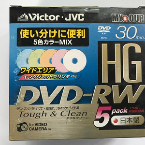 캠코더용 미니 DVD-RW(8cm) 공디스크 5장팩