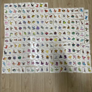 포켓몬 띠부씰 220개 일괄 (전설 포함) +도감