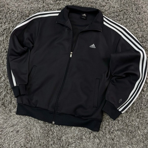 아디다스 블랙 검정 트랙탑 져지집업 105/XL