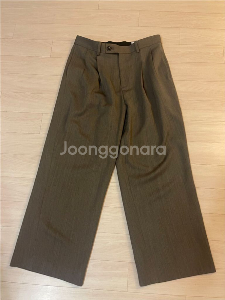 토니웩 플리츠 와이드 팬츠 L--0