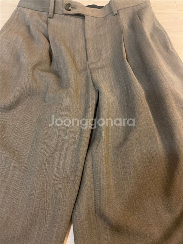 토니웩 플리츠 와이드 팬츠 L--2