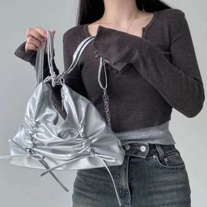 2way 리본 체인 숄더백 실버, 대학생 보부상 가방