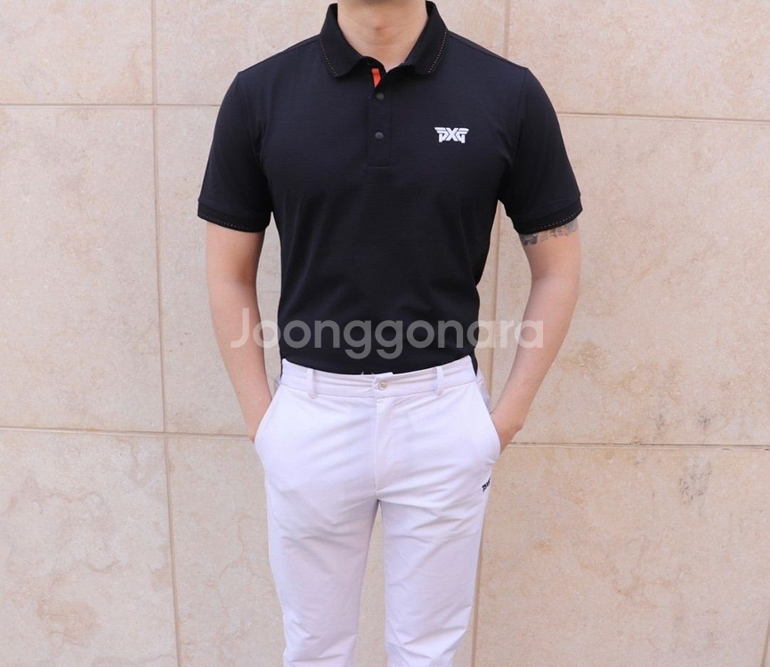 pxg 남자 골프 반팔 카라티셔츠--1