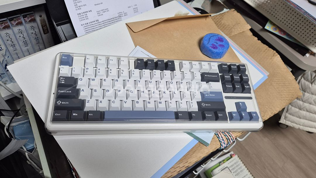 AULA F87 pro 그레이 독거미 회목축--0