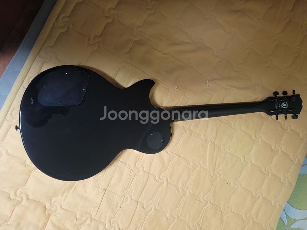 LP 레스폴 새틴블랙 일렉기타 네고 쪽지문의--3