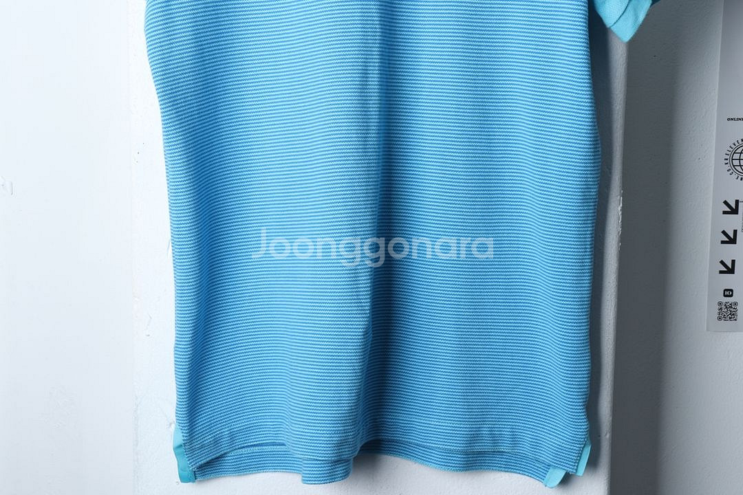 (XL) 나이키 반팔 카라 티셔츠 축구 한국국대 블루--3