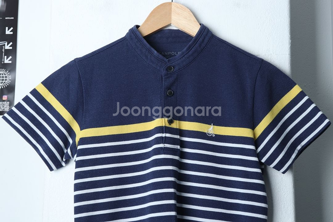 (L) 빈폴 반팔 카라 티셔츠 아동 키즈 스트라이프--2