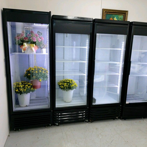 올블랙 음료수냉장고 업소용냉장고 술장고 꽃냉장고