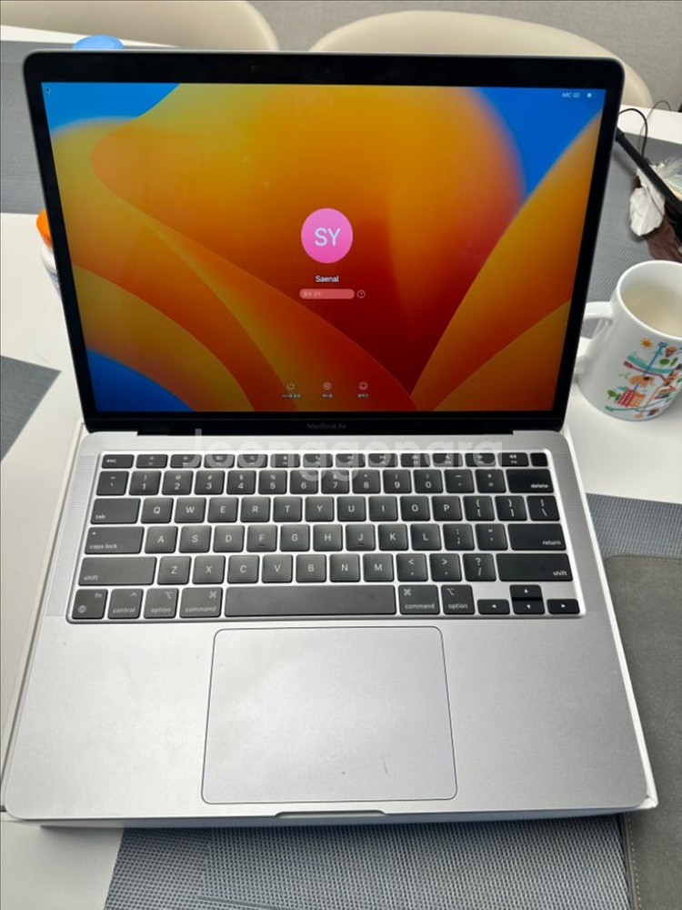 맥북air 풀박 8gb 256 2021년형--2
