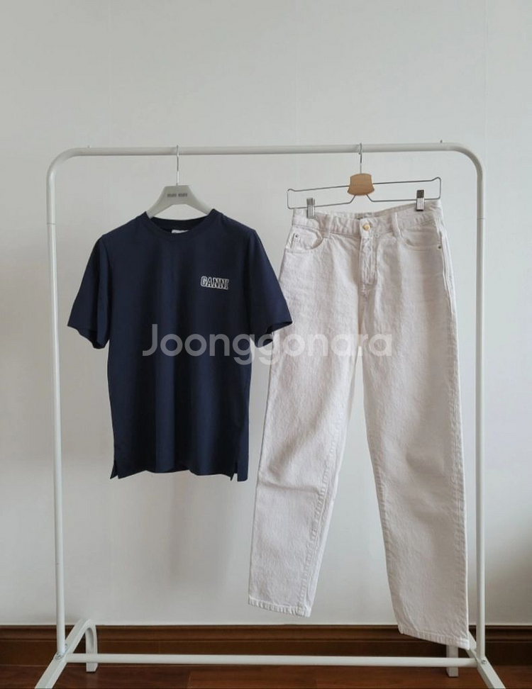가니 반팔티 네이비--2