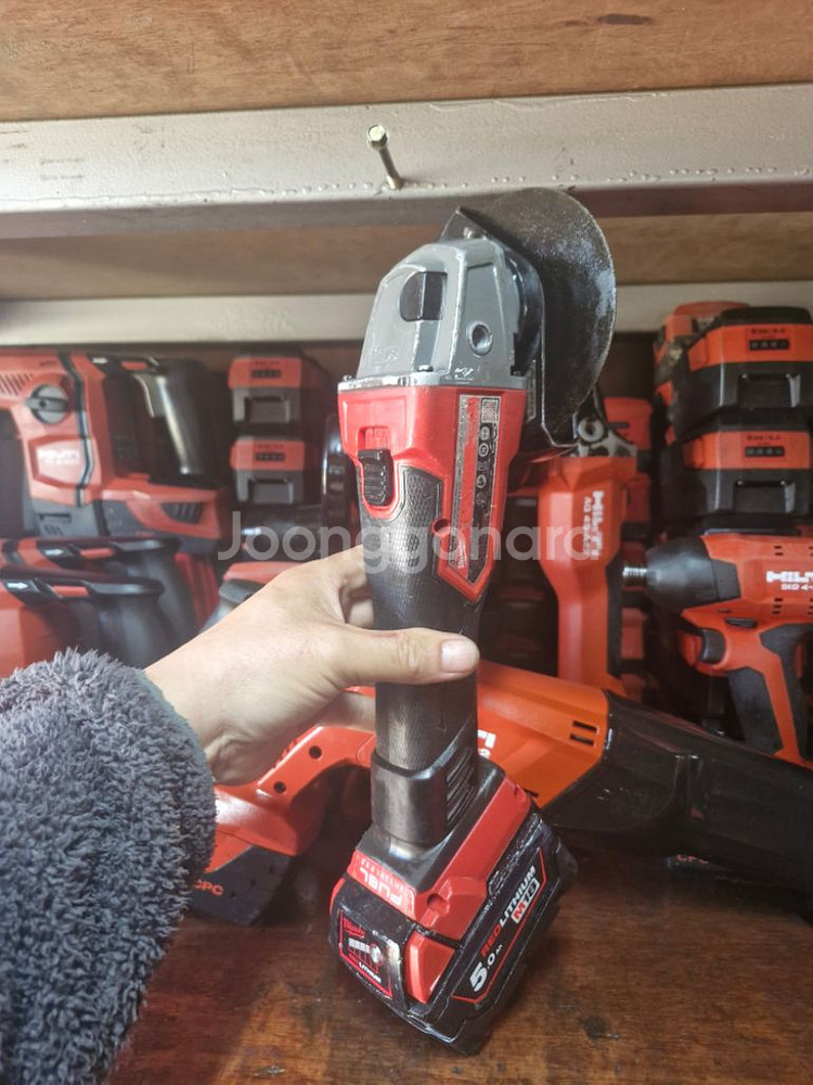 밀워키충전그라인더 M18 FSAG 100X 5인치--2
