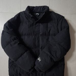 스투시 립스탑 다운퍼퍼 패딩