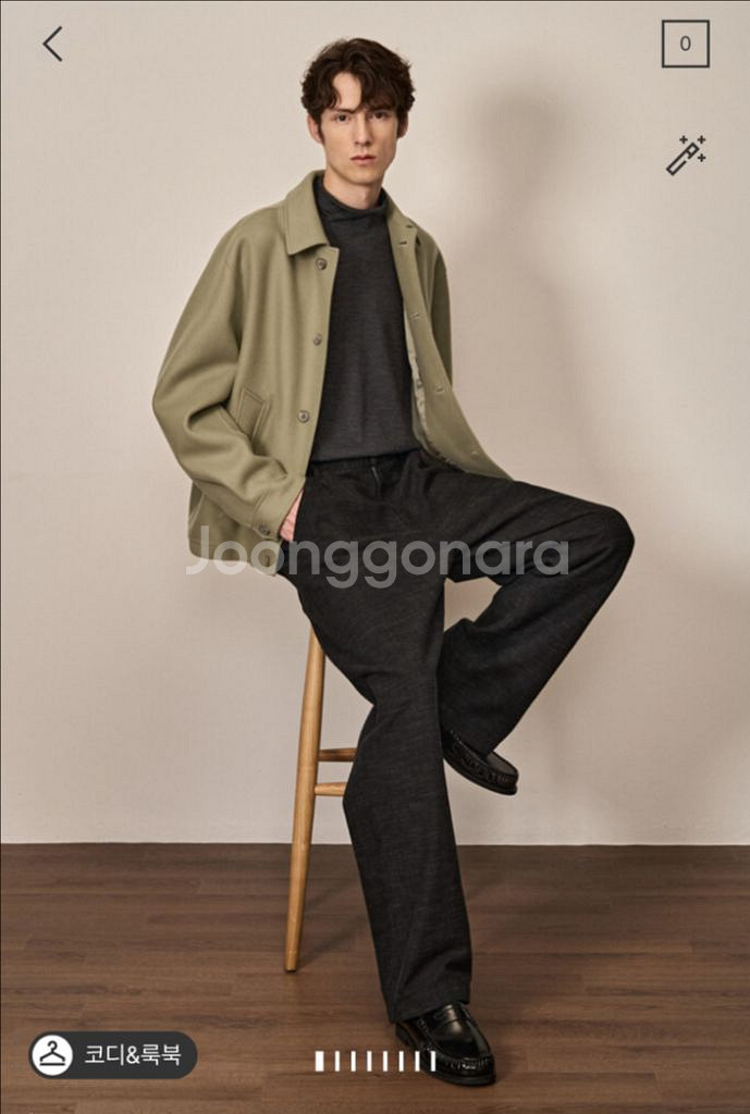 타임 옴므 캐시미어 블렌드 블루종--0