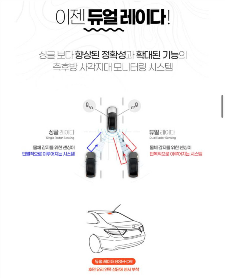K5 1세대 / BSM-DR 후측방레이더감지기 판매--3