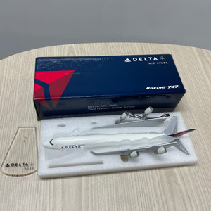 델타항공 보잉 747 모형 비행기 새상품